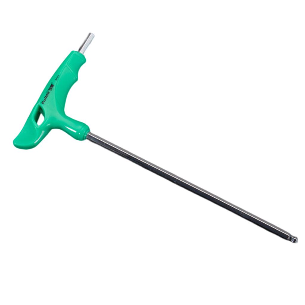GetUniversal T-Handle Hexagonal Wrench Spanner 2/2.5/3/4/5/6/8/10mm Flat/Ball End Perfect for DIY and Professional Use