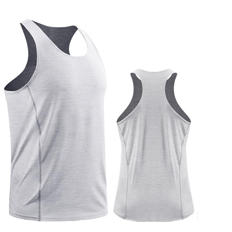 Male Running Vest Sleeveless Jacket Compression Shirt Quick Drying Sports Singlet Fitness Gym Training Tank Tops M L XL XXL 3XL 4XL