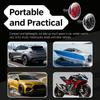 2PCS Luminous Analog Car Clocks for Dash Stick on,Mini Tiny Stick On Clock for Car Dashboard with Vent Clip,Self-Adhesive Dashboard Clock for Vent &