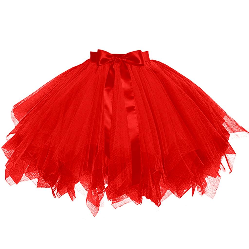 Women's Skirt Boneless Skirt Mesh Lace-Up Skirt