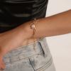Europe, America, Fashion OT Buckle Pearl Rhinestone Pendant Bracelet Women, Simple Temperament Small Hole Chain Jewelry