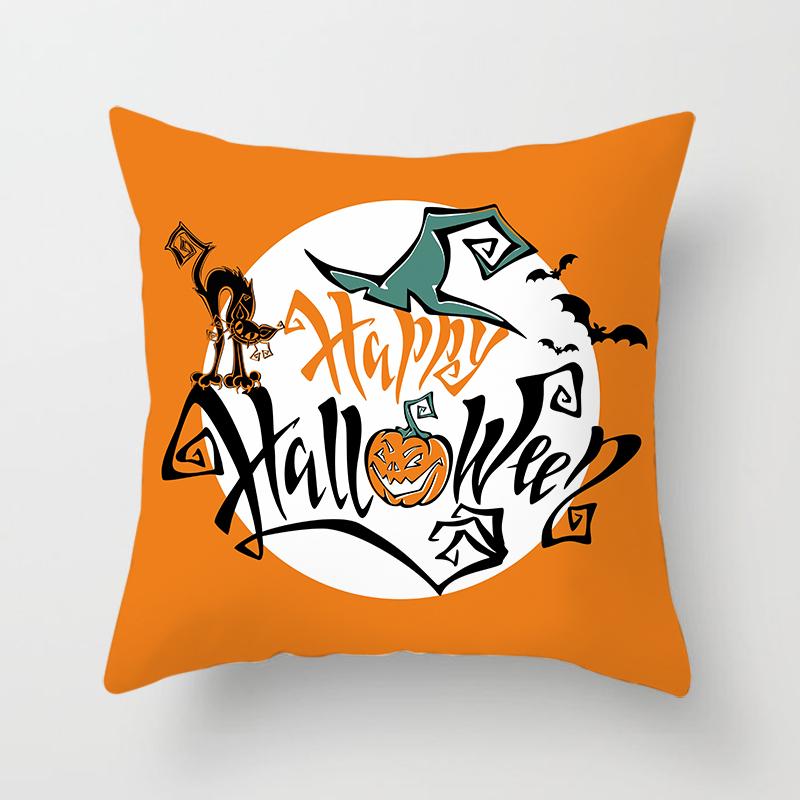 Buchstaben Wurfkissenbezug Halloween-Thema    Sofa Stuhl Bett Kissen  Heimdeko