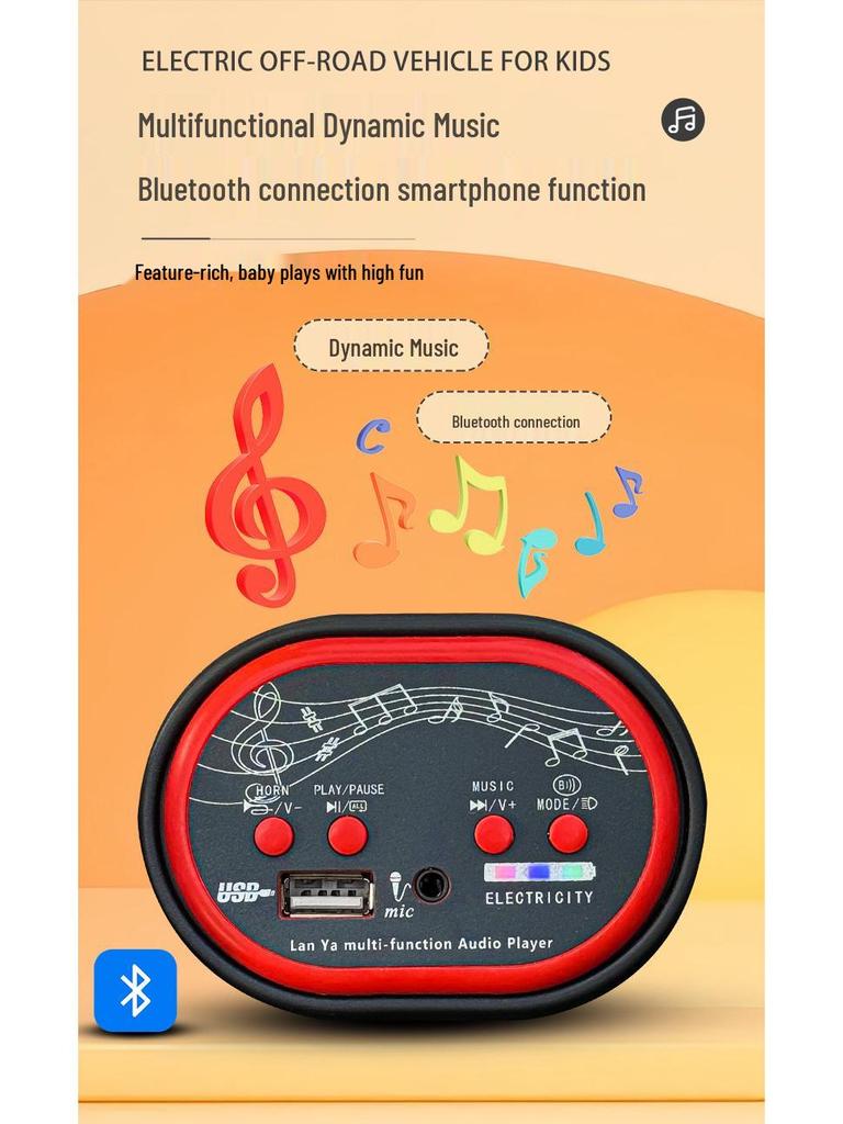 Dětské terénní elektrické auto na ježdění s dálkovým ovládáním