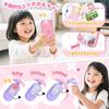 VBACALA Pretend Play Makeup No Makeup Girls Mini Smartphone Body Bag Pretend Christmas Gift Toy, Coloring, Set, Makeup, Dresser, Toy, Key,