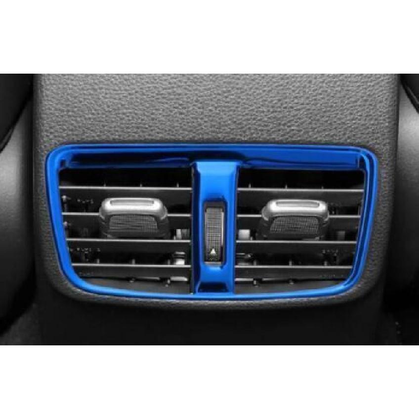 Rear Air Outlet Vent Frame Trim For Toyota Corolla Cross 22- Steel 1pcs Blue