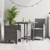 VidaXL Garden Chairs with Cushions 2 Pcs Light Grey Poly Rattan 847464