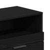 TV Cabinet Black Oak Look 150 x 33.5 x 45 cm