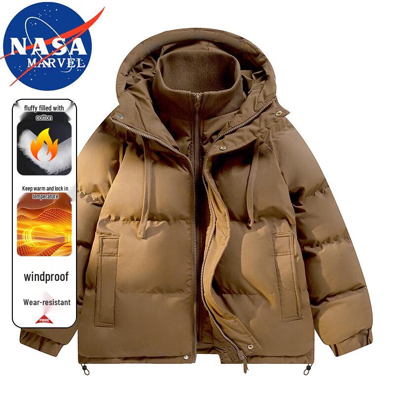 NASA MARVEL Men's Winter Hooded Puffer Jacket