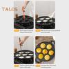 7 Gaats Kook Cake Pan Gladde Omelet Pan Anti-aanbak Koekenpan voor Octopusballen Ontbijt Omelet Maker