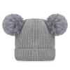 NORTHWOOD Winter Warm Baby Fur Ball Knitted Hat Cute Boys Girls Cold-proof Woolen Knitted Beanies Hat Soft Children's Hat