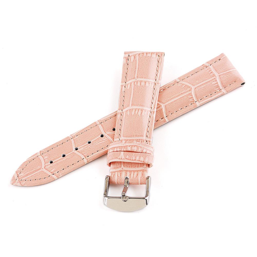 

Сменный ремешок для часов для мужчин и женщин Универсальный кожаный ремешок для часов 12 мм 14 мм 16 мм 18 мм 20 мм 22 мм 24 мм 24mm розовый