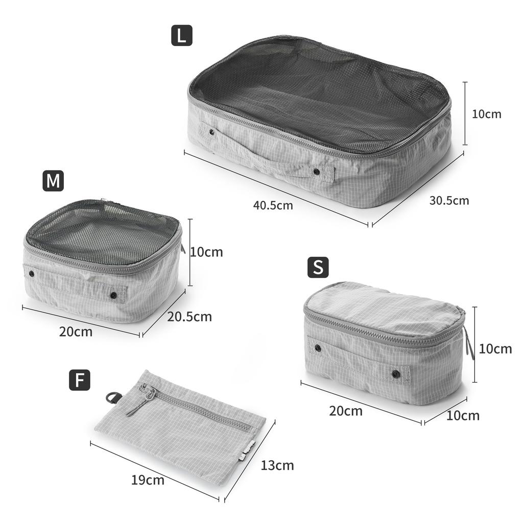 Naturehike Official Store 4-Piece Travel Pouch Set with Organizer Case, Travel Pouch, Travel Set, Clothing Storage Pouch, Travel, Business Trip