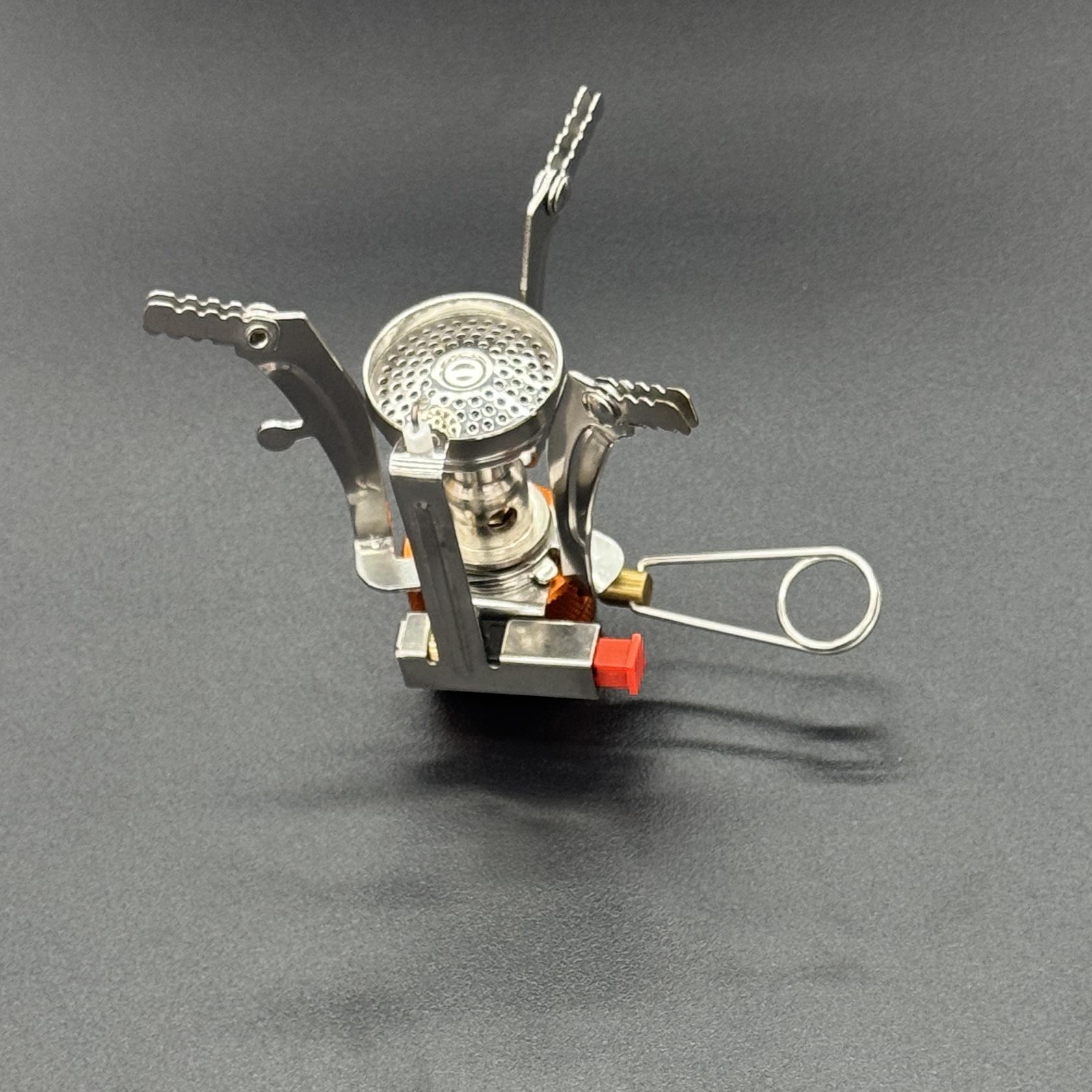 Windproof Outdoor Mini Folding Butane Stove for Camping & BBQ