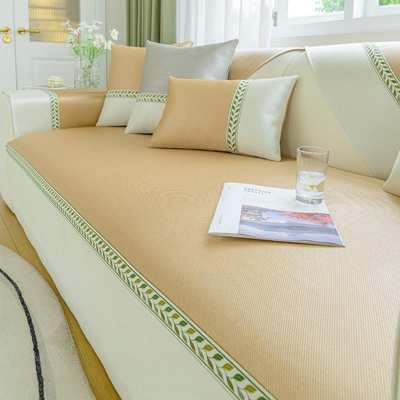 Sofa Cushion Cover Seat Cushion Summer Modern Simple Anti-slip Cool Feeling Refreshing Sofa Cover Sofa Mat