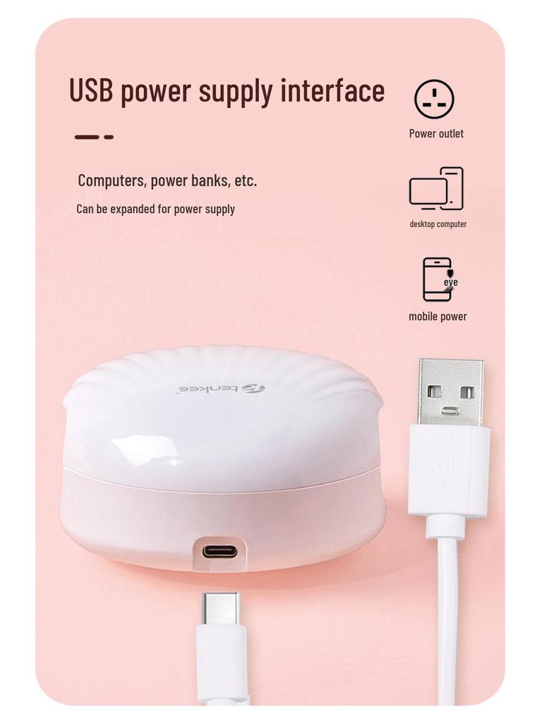 Portable Mini UV LED Nail Drying Lamp with Dual Light Sources