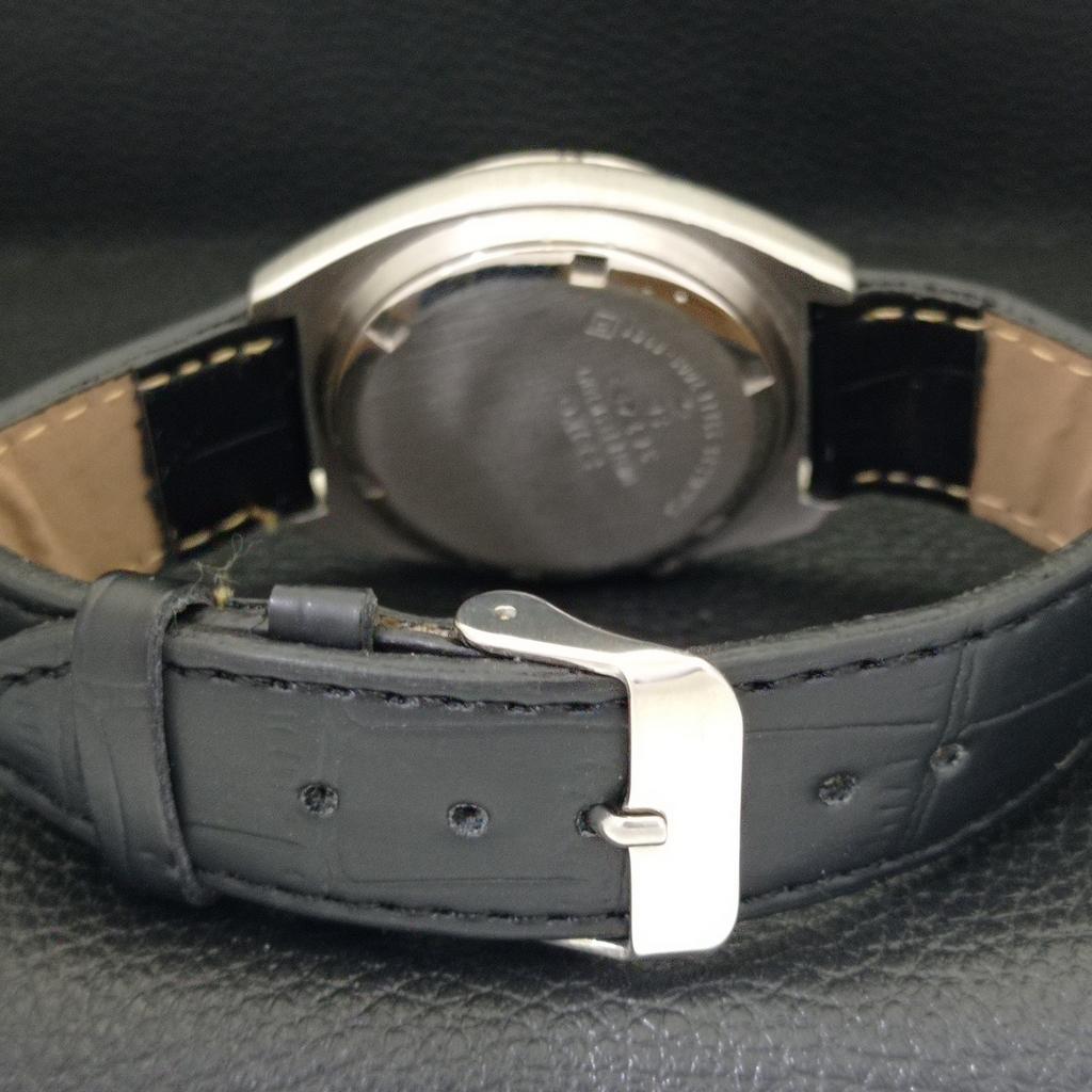 USED VINTAGE SEIKO AUTOMATIC 7009A JAPAN MENS CARTOON BLACK DIAL WATCH a433911-2 R119-a433911