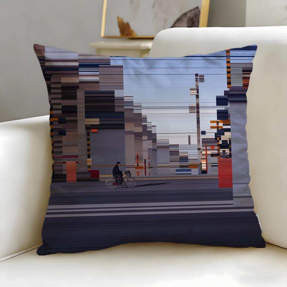 classic brand World Premium Printing Cushion Cover Soft  EasyWash Pillow Case  Versatile for Couch Bed Travel and Office