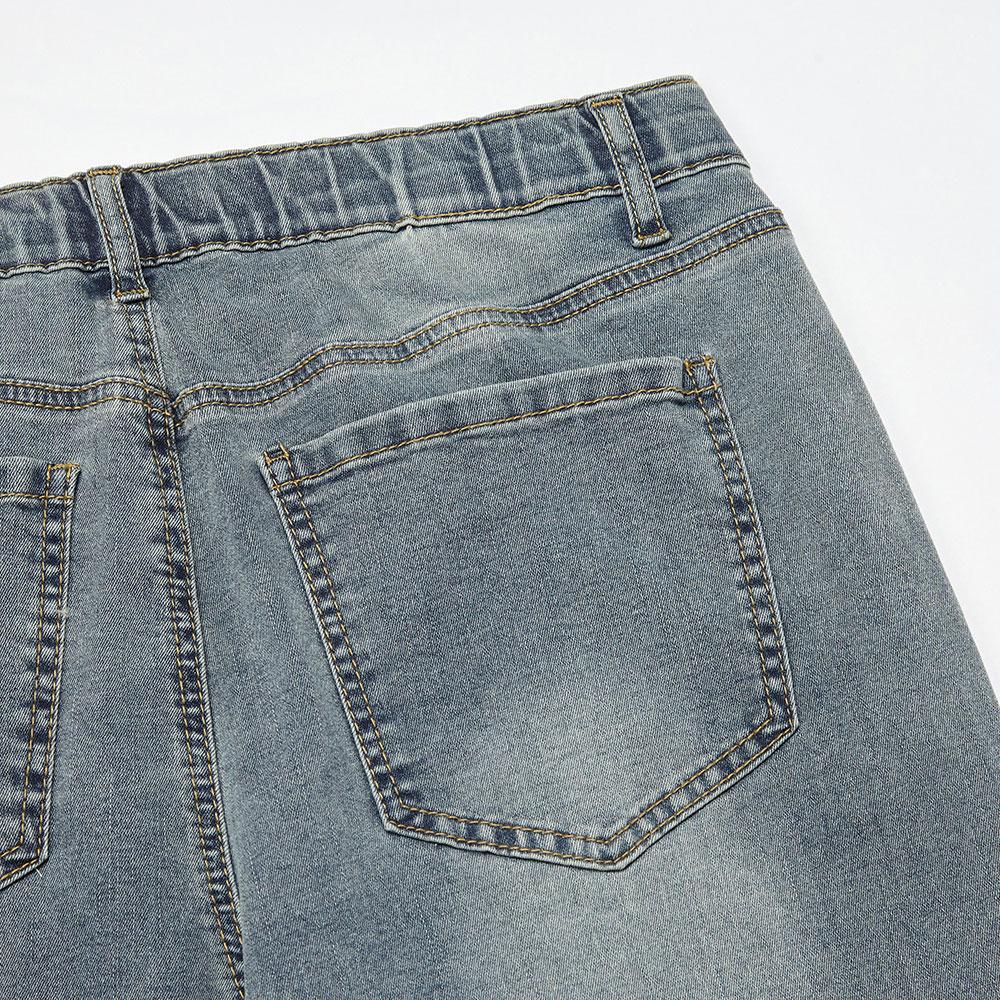 HANGTEN Men'S Inner Elastic Coin Pocket Wide Denim Pants_246(10520-055-402-10)