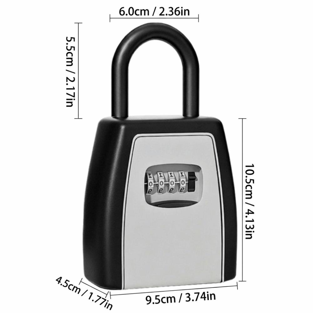 Mechanical Coded Lock Wall Mount Key Storage Box Combination Key Storage Box  Construction Sites
