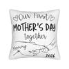 Our First Mothers Day Together Pillow Case Soft Pillow Cover For Living Room Bed Chair Morden Pillowcases
