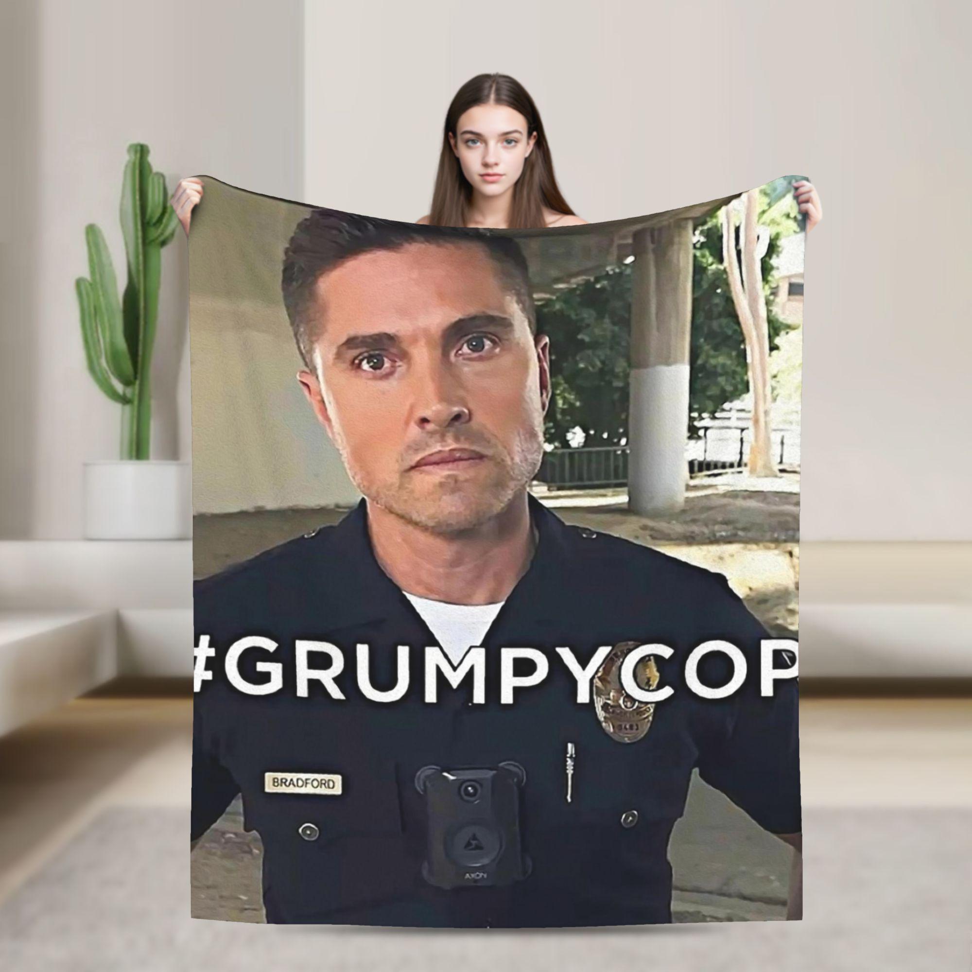 

Tim Bradford The Rookie Flannel Blanket Warm Throw Blanket for Couch Bed Camping Funny Bedspread Sofa Bed Cover 30x40in