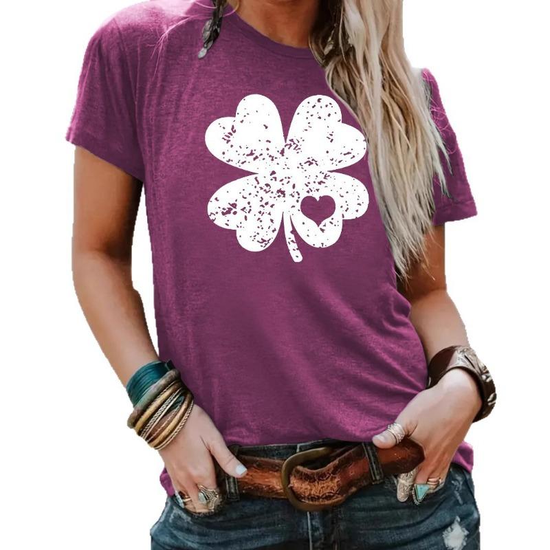 Summer Round-neck Pullover Short-sleeved Women's T-shirt