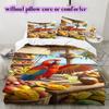 Parure de lit à motif animaux de plage, housse de couette et taie d'oreiller - Idée cadeau d'anniversaire pour la maison (1 housse de couette + 2 taies d'oreiller, sans garnissage.)