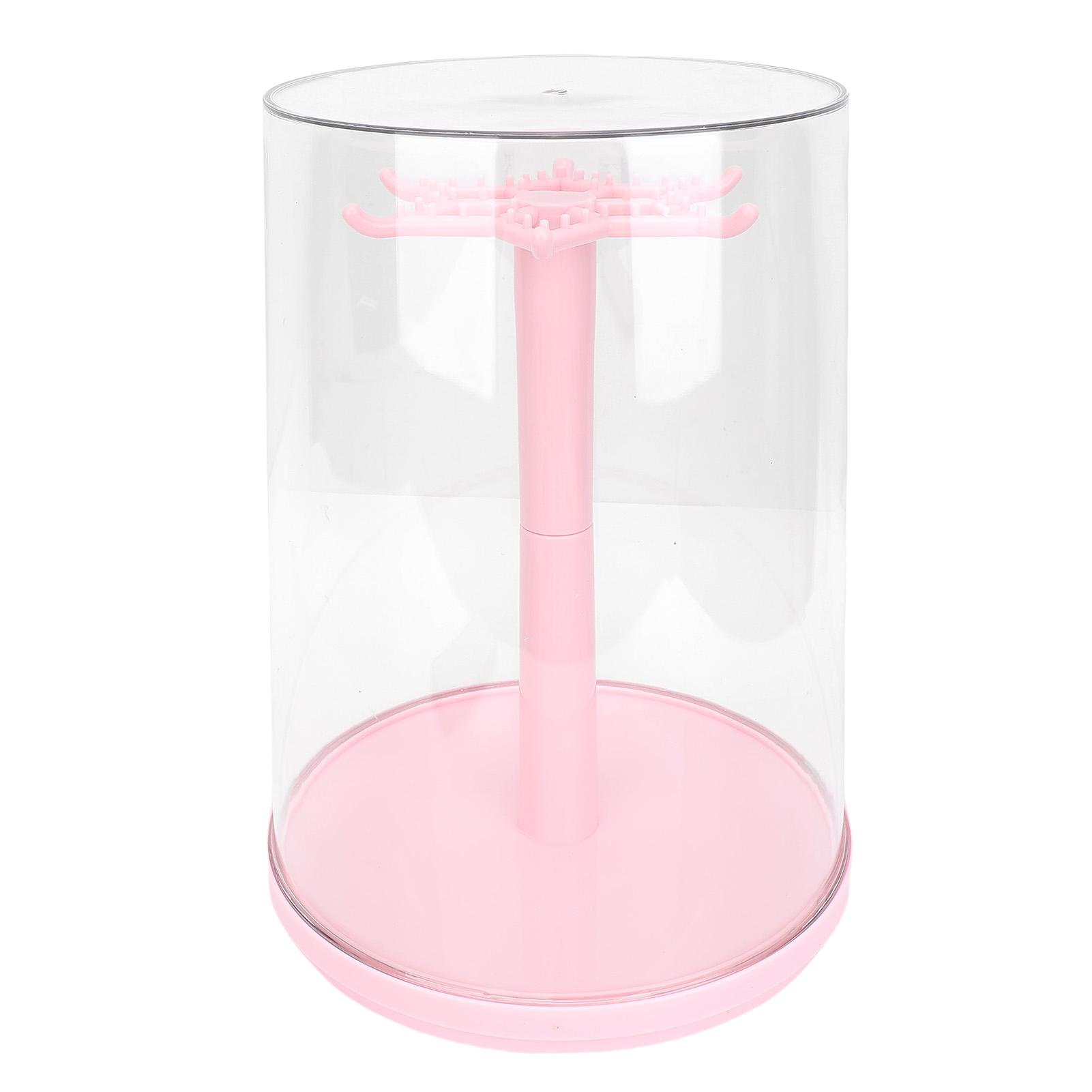 

Rotatable Figures Doll Display Case Dolls Rotatable Clear Display Case Anti Aging 360° Rotation Protective for Doll Collection