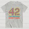 42 Life The Universe Everything Unisex 100% Cotton Summer Casual Cool Loose T-Shirt 2508002134