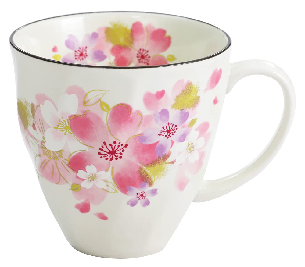 Ceramic Indigo Hana Kanro Mug 3927 Pink 9×H8.9cm
