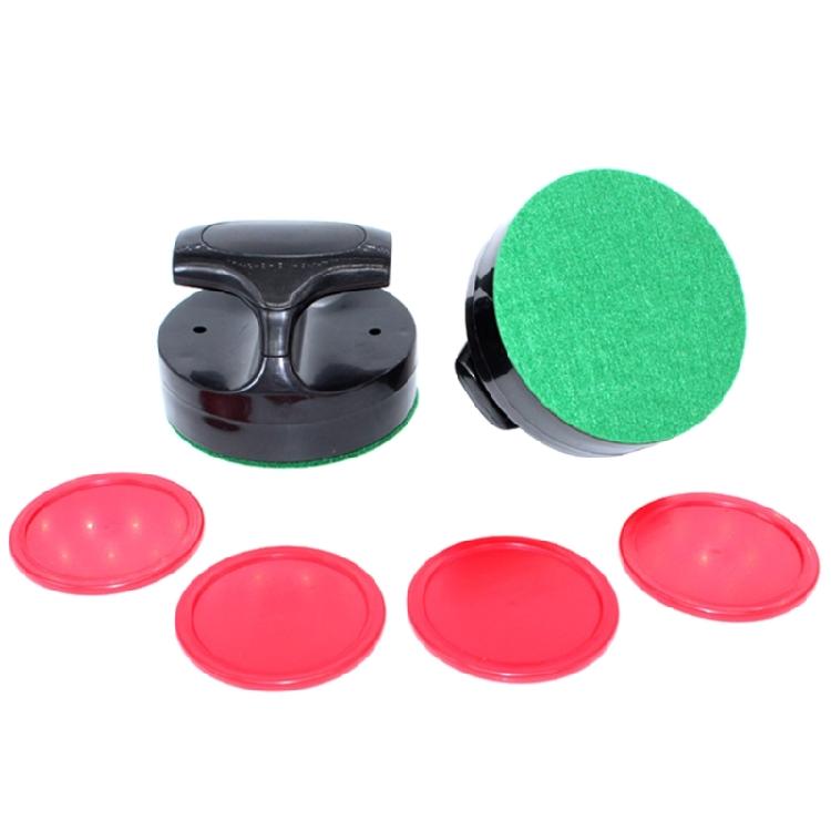 Air Hockey Pucks and Paddle 94mm Air Table Hockey Game Pusher with 4 Pucks