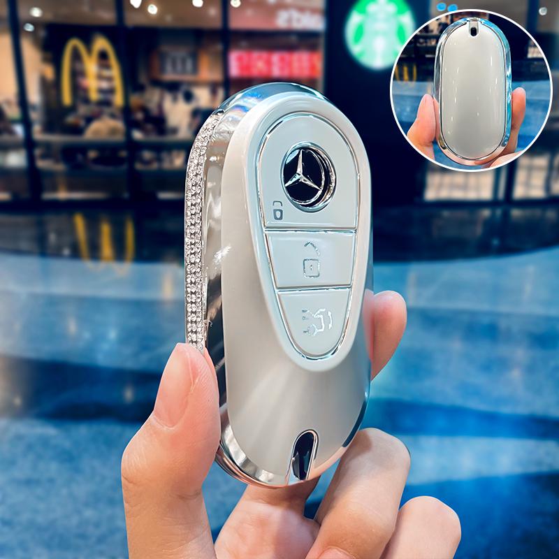 Mercedes Key Cover: C-Class, E-Class, GLC300, A200 - Elegant Design for Models C260L, E300L, C200L.