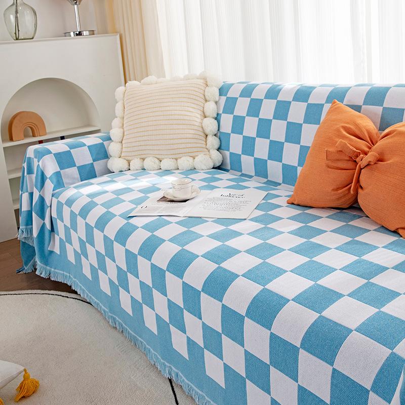 Новый чехол для дивана в шахматном порядке — фото 9