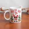 11oz White Ceramic Mug with Smooth Glossy Body and Dual-Side Print, Perfect for Hot Drinks During Work, Study or Home Relaxation