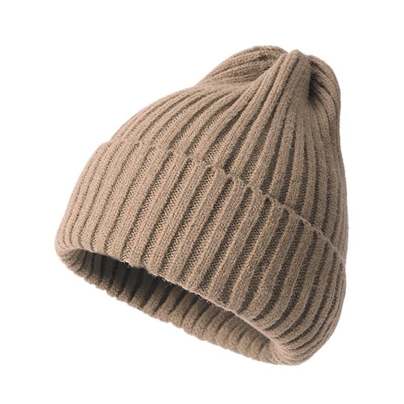 Damen Alltags-Beanie Winter Weich Warm Wintermütze Häkeln Skimütze Schlafmützen Skull Cap Zopfmuster Beanie Mütze