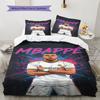 Kylian Mbappe Pattern Bedding,Quilt Set Quilt Cover Pillowcase Home Birthday Gift(1 * Duvet Cover + 2 * Pillowcase, Without Core)
