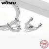 WOSTU 925 Silver Hand In Hand Bead Special Charm Fit Original Bracelet DIY Making Necklace Pendant Jewelry CQC1700