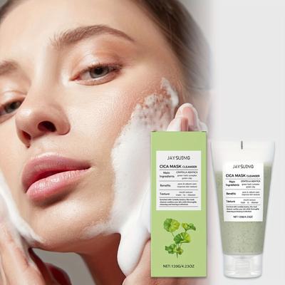 Centella Asiatica Soothing Facial Cleanser Deep Cleansing Pores Gentle Exfoliates Regulating Oil Secretion Face Care Cleanser