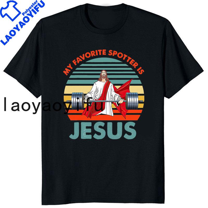 Retro Vintage Jesus Christ Gym T Shirts Unisex Pure Christian Faith Tee Top Short Sleeved Funny Printed Graphic Tshirt Gift