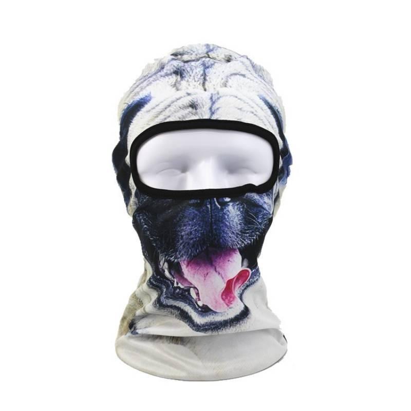 

Уличная 3D маска для велоспорта, рыбалки, спорта, защита лица от солнца, подшлемник, шапка чёрный