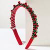 Christmas Headband  Cute Bell Beads Christmas Hair Accessories For Women