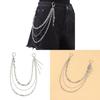 Hip Hop Metal Chain Belt With Lobster Lock For Men And Women Stylish Waist Jewelry