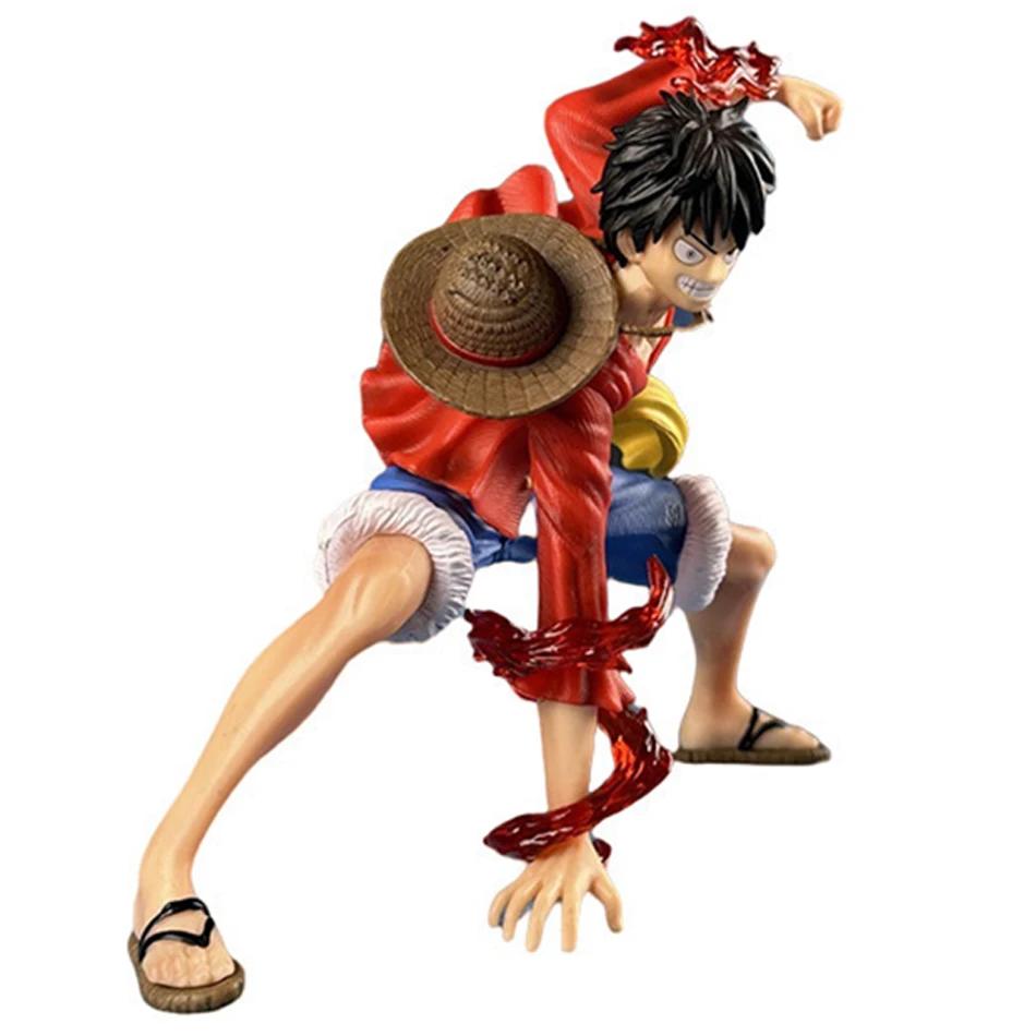 One Piece Podwójny Owoc Edycja Klasyczna Styl Artystyczny Bitwa Luffy Ręcznie Robiony Model PVC Peryferia Anime Zabawka dla Dzieci Ozdoba