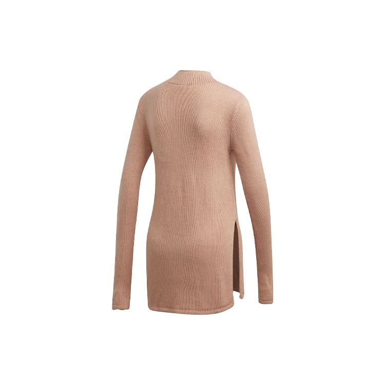 adidas Originals Side Split Three Stripe Pullover Sweater Women Sweater Pearl-Pink FN2795