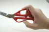 Sancraft Kitchen Hamauchi Cooking Easy to Made in Soft Red Scissors, Chinami, Scissors, Disassembled, Wash, Removable, Japan, Handle, CHI-01