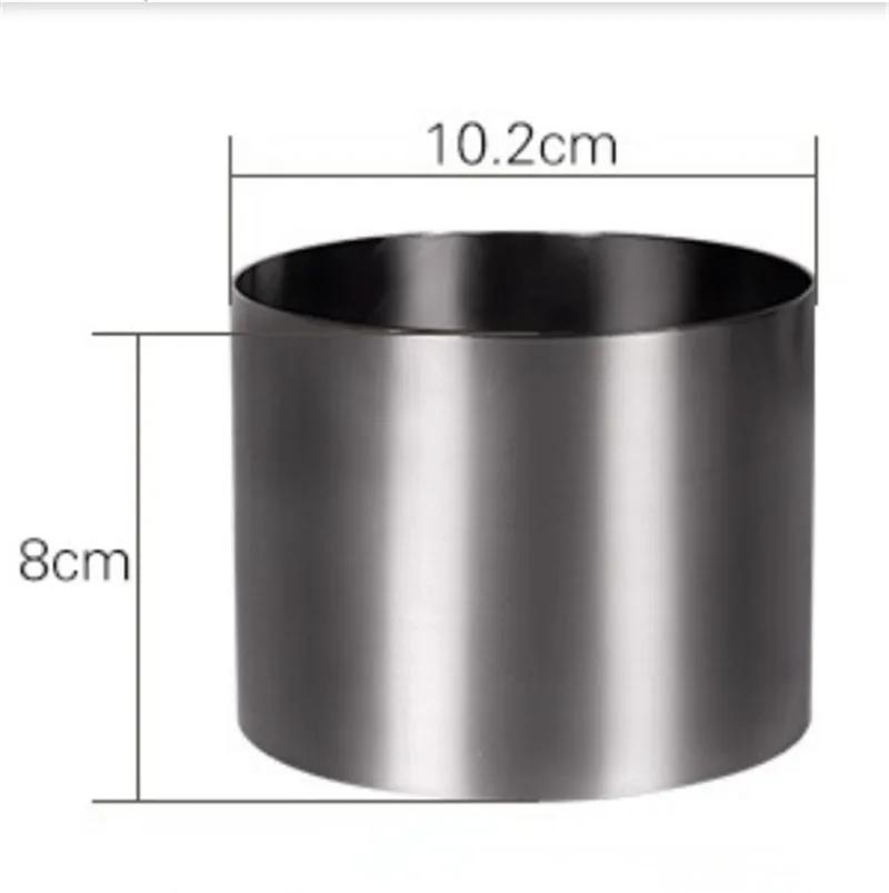 

Кольцо для мусса из нержавеющей стали 304, форма для сыра в форме тысячи слоев, круглый инструмент для украшения торта, кольцо для мусса из помадки, инструмент для выпечки