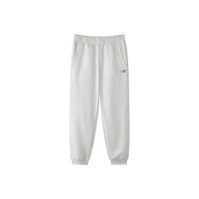New Year Series Warm Cuffed Versatile Loose Comfortable Knitted Sports Pants Men Bottoms Light-White Gray L125M006-0248