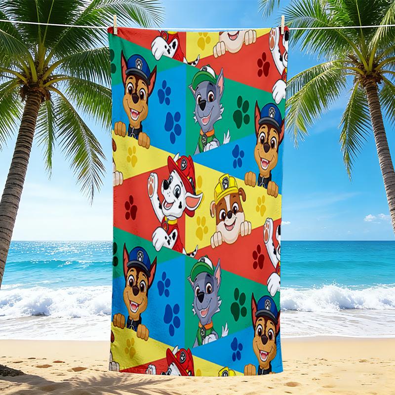 1Pc Paw Patrol Characters Adventure Beach Towel Quick Dry Multiuse For Beach Pool Gym Yoga Home Travel Christmas Halloween Xmas Gift S1293