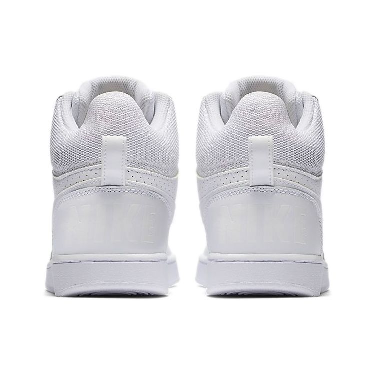 Nike Court Borough Mid Synthetic Leather Comfortable Sports Slip Resistant Durable Mid Top Sneakers Women sneakers White 844906-110