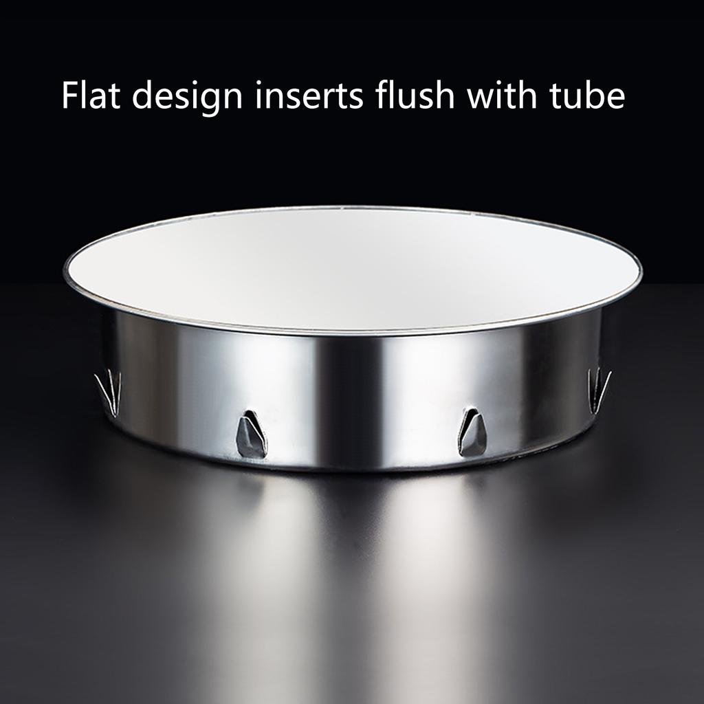 Edelstahl Kaminrohr Abdeckung 180mm Geruchskontrolle Entlüftungskappen Kaminrohr Dichtung Einfache Installation für Zuhause